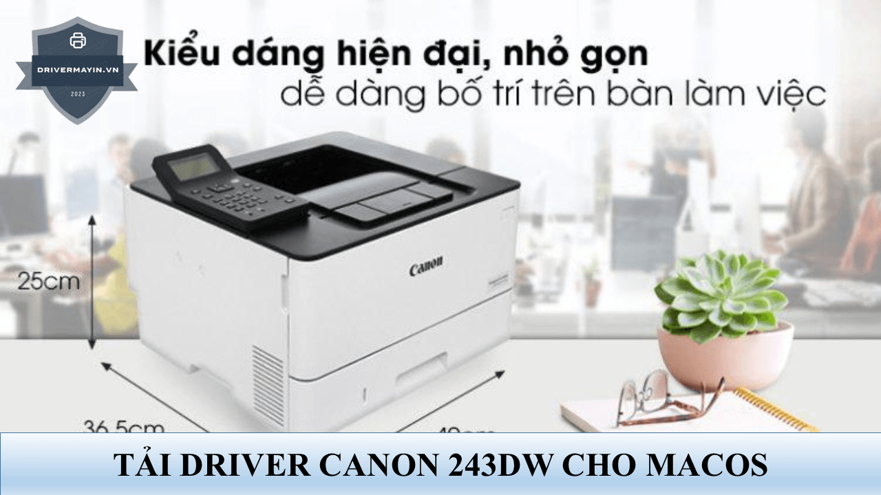 Tải driver Canon LBP243DW cho macOS — đúng loại, đúng cách